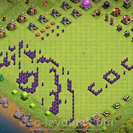 Troll Funny Diseño de aldea Ayuntamiento 7 Copiar - COC TH7 Perfecta Art Distribucion 2024 + Enlace - #33