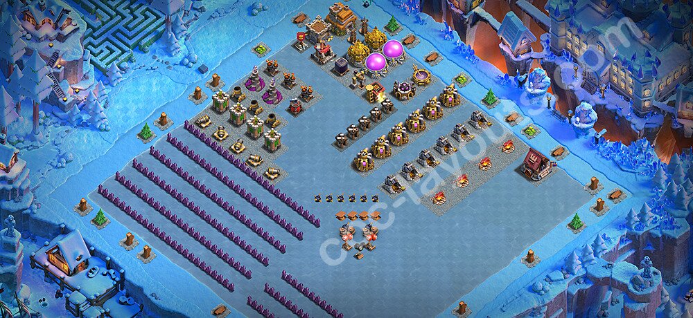 Ustawienie baza Troll Funny TH7 z linkiem - Ratusz poziom 7 - COC 2026 - #11