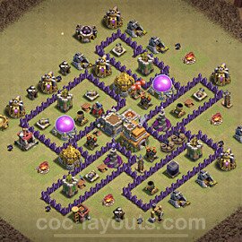 Die Anti 3 Sterne Clan War Base RH7 + Link, Anti Alles 2022 - COC Rathaus Level 7 Kriegsbase (CK / CW) - #10
