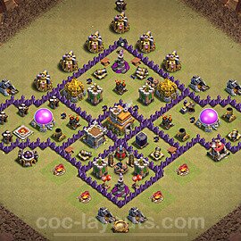 TH7 Max Levels CWL War Base Plan with Link, Hybrid, Copy Town Hall 7 Design 2024, #125