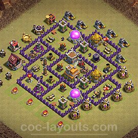 Die Clan War Base RH7 + Link, Anti Alles 2025 - COC Rathaus Level 7 Kriegsbase (CK / CW) - #166