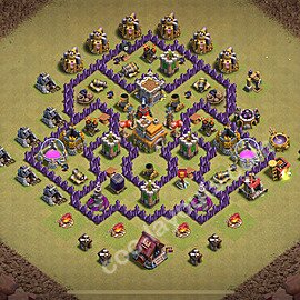 Военная База ТХ 7 2025 Анти 3 Звезды для Лиги Войны Кланов (КВ / ЛВК) Скопировать, Анти Все, #170