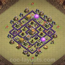 Die Clan War Base RH7 + Link, Anti 3 Sterne, Anti Alles 2022 - COC Rathaus Level 7 Kriegsbase (CK / CW) - #45