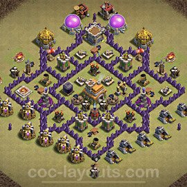 Die Clan War Base RH7 + Link, Anti Air / Dragon 2022 - COC Rathaus Level 7 Kriegsbase (CK / CW) - #59