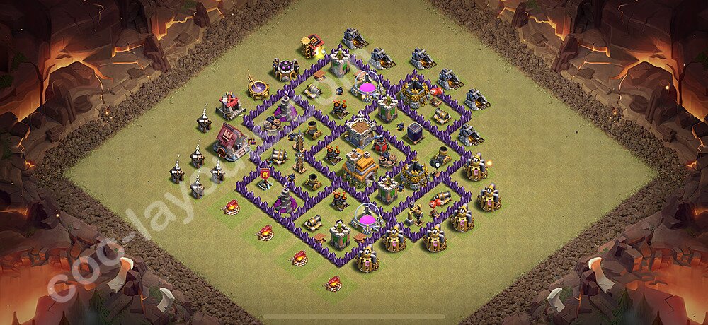 Top Base de Guerre HDV 7 + Lien (Link), Anti tout 2025 gdc - Hôtel de Ville 7 Base Copier - #166