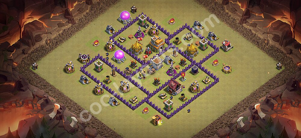 Municipio livello 7 Base di Guerra + Link, Anti tutto - Maxato Disposizione Villaggio COC 2026 TH7 - #2