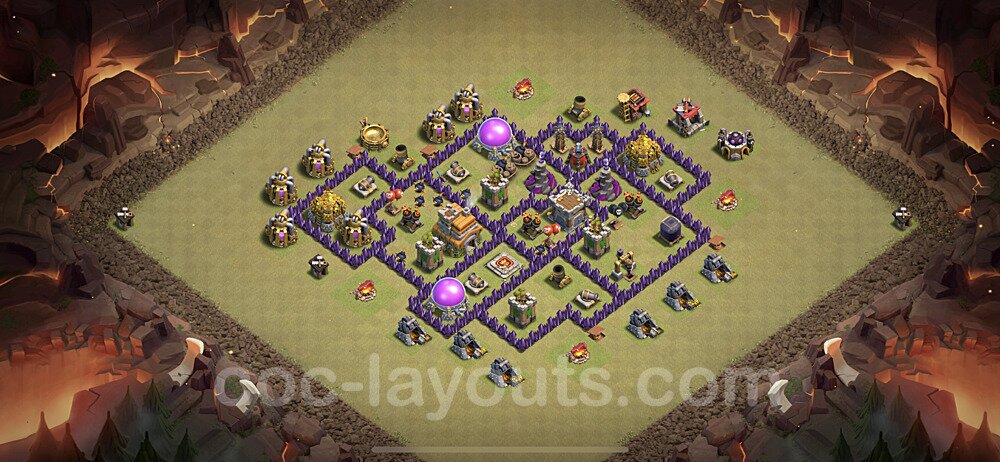 TH7 War Base Plan with Link, Copy Town Hall 7 Design 2020, #5