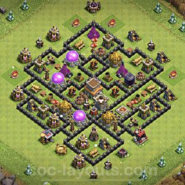 Full Upgrade TH8 Base Plan with Link, Anti 3 Stars, Anti Everything, Copy Town Hall 8 Max Levels Design 2023, #108