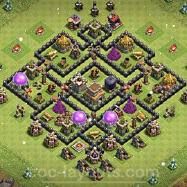 Best TH8 Trophy/Defense Base Layouts with Links - Copy Town Hall Level ...