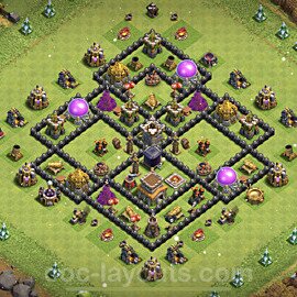 Full Upgrade TH8 Base Plan with Link, Anti Everything, Copy Town Hall 8 Max Levels Design, #228