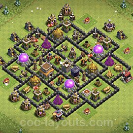 Municipio livello 8 Maxato Base + Link, Anti Air / Dragon - Miglior Disposizione Villaggio per Difesa COC 2023 TH8 - #230