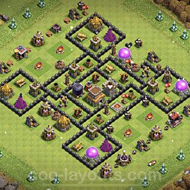 Full Upgrade TH8 Base Plan with Link, Anti 3 Stars, Copy Town Hall 8 Max Levels Design 2023, #239