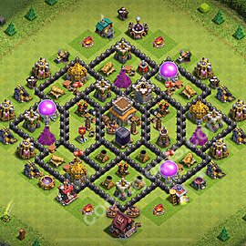 Top Anti 3 Etoiles Base HDV 8 + Lien (Link), Hybride 2025 - Hôtel de Ville 8 Base Copier - #255