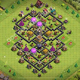 Top Anti 2 Etoiles Base HDV 8 + Lien (Link), Anti tout 2025 - Hôtel de Ville 8 Défense Base Copier - #286