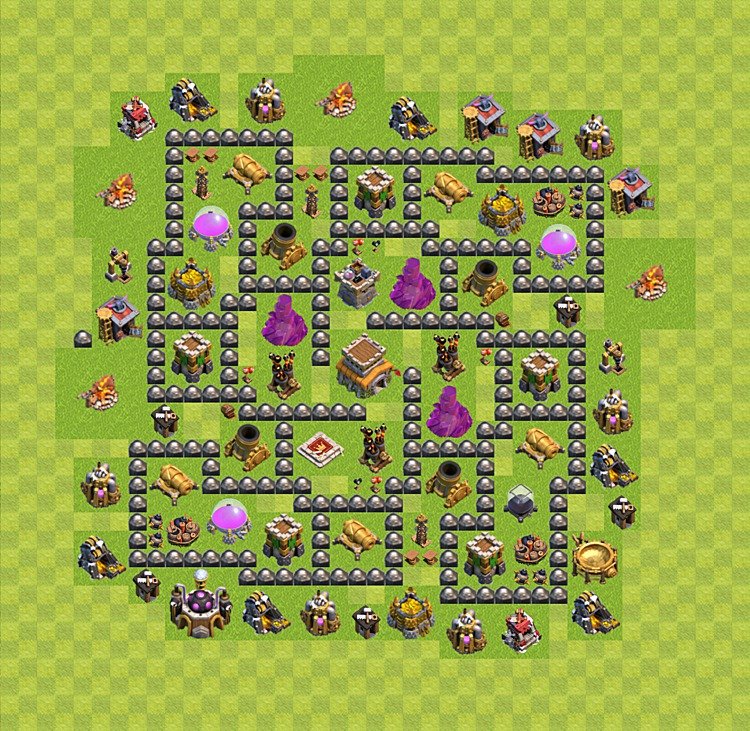 TH8 Trophy Base Plan, Town Hall 8 Base Design, #16