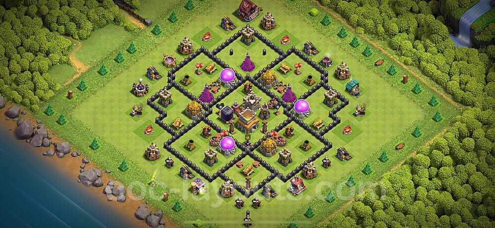 Top Anti 3 Etoiles Base HDV 8 + Lien (Link) 2025 - Hôtel de Ville 8 Base Copier - #287