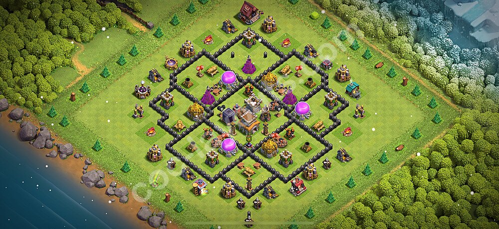 Топ Расстановка базы ТХ 8 2026 Анти 3 Звезды Скопировать, #287