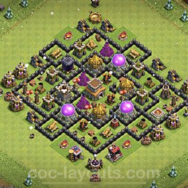 Gute Base für Farm RH8 + Link 2023 - COC Rathaus 8 - #131