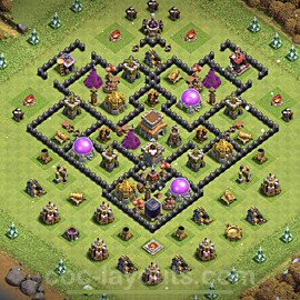 Gute Base für Farm RH8 + Link 2023 - COC Rathaus 8 - #134