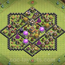 Base plan TH8 (design / layout) with Link, Hybrid for Farming, #265