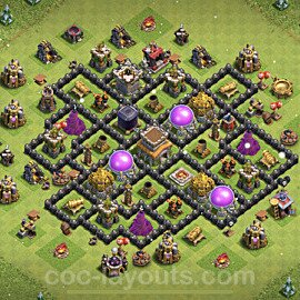 Base plan TH8 (design / layout) with Link for Farming, #267