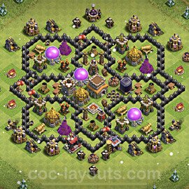 Base plan TH8 (design / layout) with Link for Farming 2023, #270