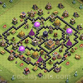 Base plan TH8 (design / layout) with Link, Anti Everything, Hybrid for Farming 2023, #281