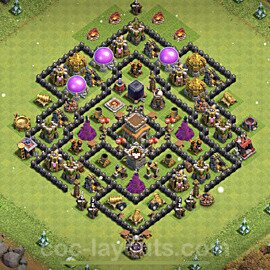 Base plan TH8 (design / layout) with Link, Anti Everything, Hybrid for Farming 2021, #282