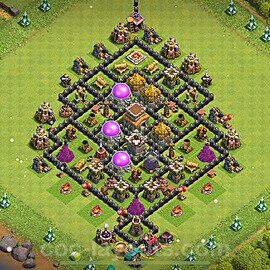 Base plan TH8 (design / layout) with Link, Anti Everything, Hybrid for Farming 2023, #298