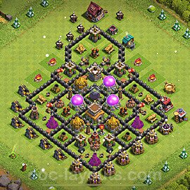 Diseño de aldea para farming - Copiar, Anti Todo Ayuntamiento 8 al Maximo - Full COC TH8 Perfecta Distribucion 2025 + Enlace - #308