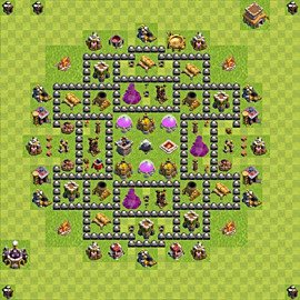 Base plan TH8 (design / layout) for Farming, #92