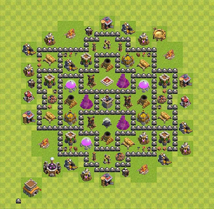 Farming Base TH8 - plan / layout / design - Clash of Clans - (#22) .