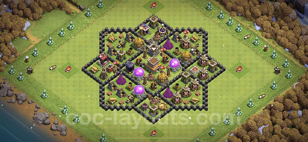 Base plan TH8 (design / layout) with Link, Hybrid for Farming 2023, #265
