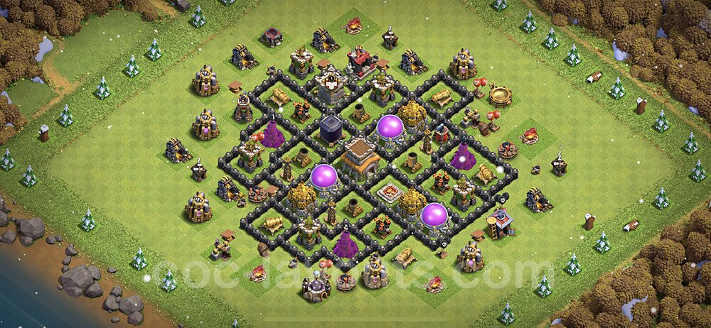Base plan TH8 (design / layout) with Link for Farming 2023, #267