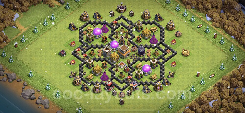 Base plan TH8 (design / layout) with Link for Farming, #270
