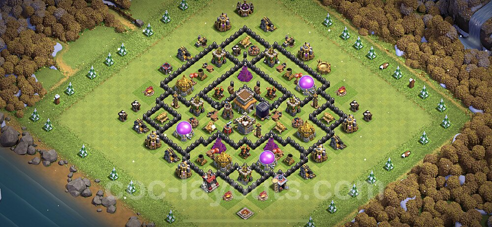 Base plan TH8 (design / layout) with Link, Hybrid for Farming 2023, #293