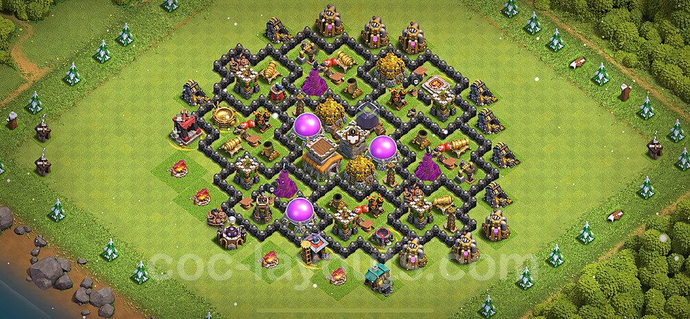 Base plan TH8 (design / layout) with Link, Hybrid for Farming 2024, #296