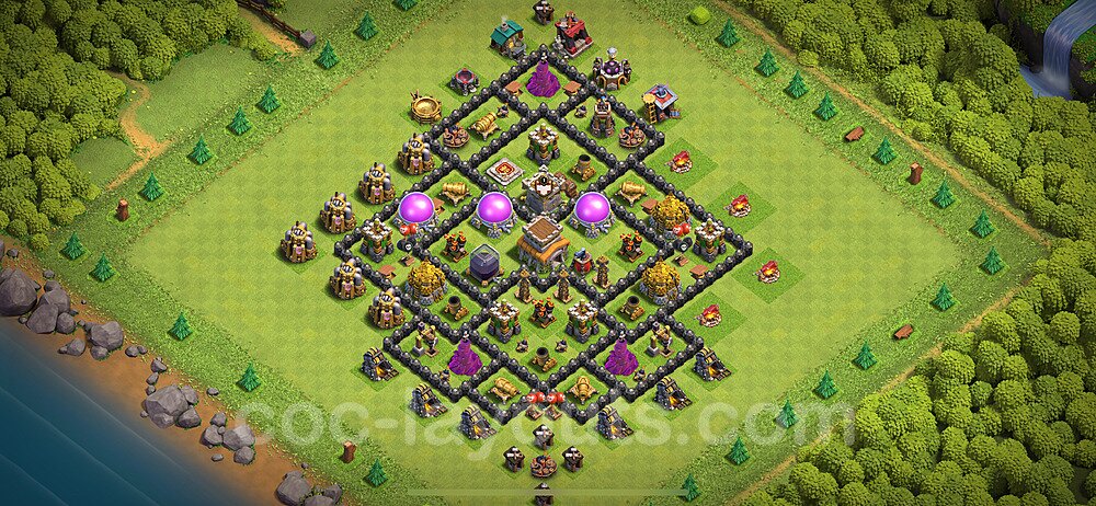 Layout de farm CV8 com link, Anti 2 Estrelas 2024 - Centro de Vila 8, #306