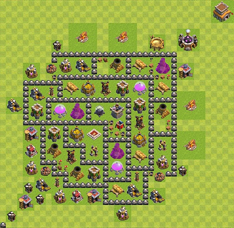 Municipio livello 8 Base - Miglior Disposizione villaggio per Farming COC TH8 - #51