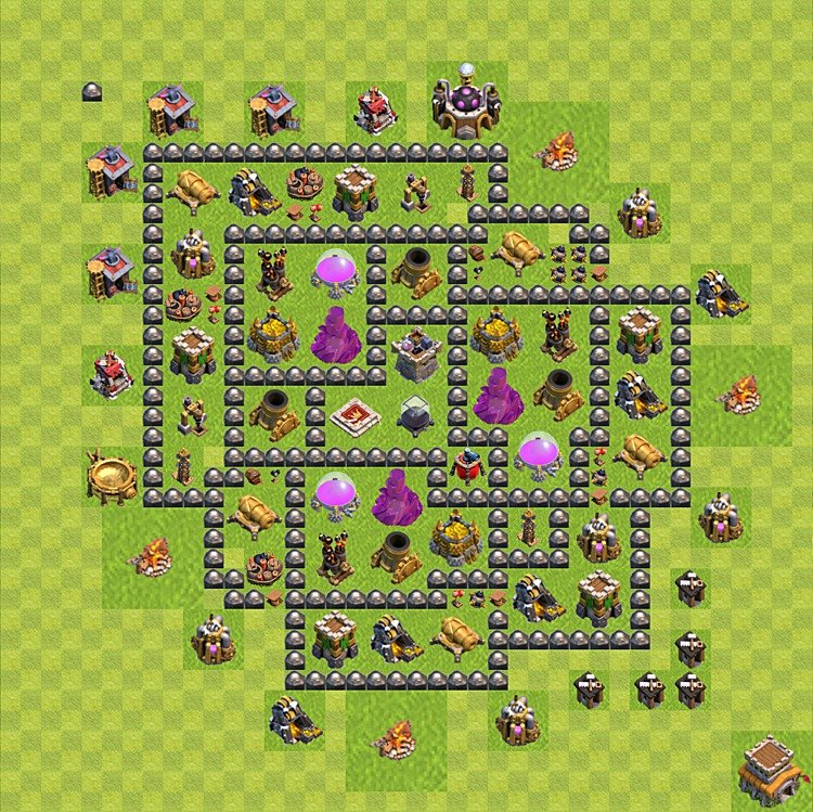 Gute Base für Farm RH8 - COC Rathaus 8 - #79