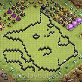 Best Th8 Base Layouts With Links 21 Copy Town Hall Level 8 Coc Bases