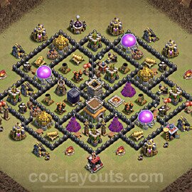 Die Anti 3 Sterne Clan War Base RH8 + Link, Anti Alles 2023 - COC Rathaus Level 8 Kriegsbase (CK / CW) - #10