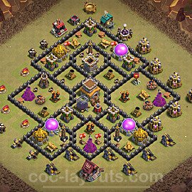 Die Clan War Base RH8 + Link 2024 - COC Rathaus Level 8 Kriegsbase (CK / CW) - #116