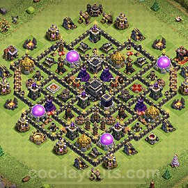 Full Upgrade TH9 Base Plan with Link, Anti Everything, Hybrid, Copy Town Hall 9 Max Levels Design 2023, #176