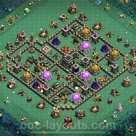 Full Upgrade TH9 Base Plan with Link, Hybrid, Copy Town Hall 9 Max Levels Design 2023, #223