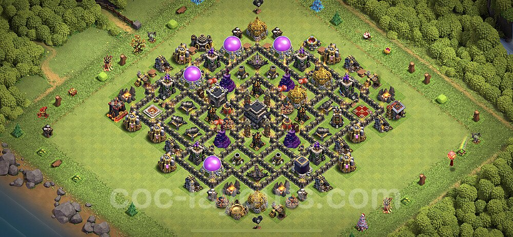 Anti Everything TH9 Base Plan with Link, Copy Town Hall 9 Design 2023, #177