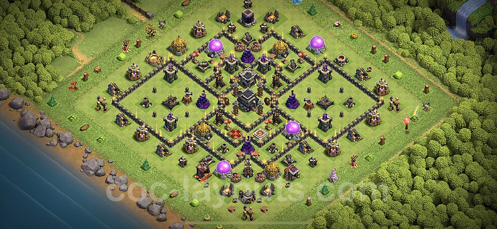 Town Hall 9 Base Best Defence 2021 Best Anti 2 Stars Base TH9 with Link, Anti Everything - Town Hall Level