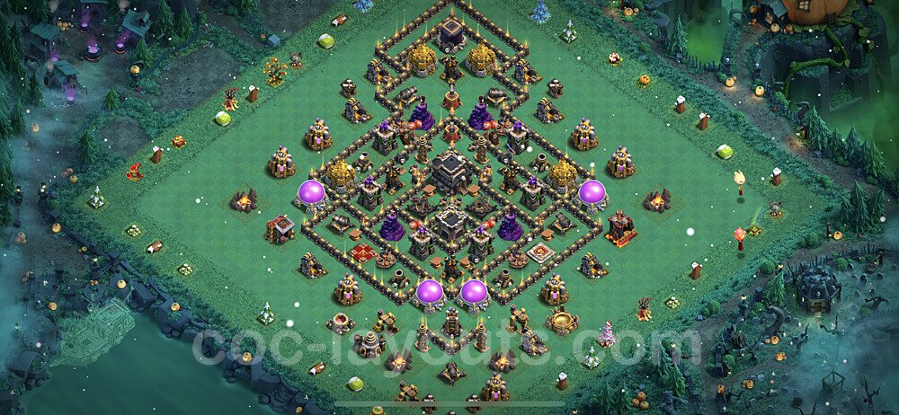 Full Upgrade TH9 Base Plan with Link, Copy Town Hall 9 Max Levels Design 2022, #216