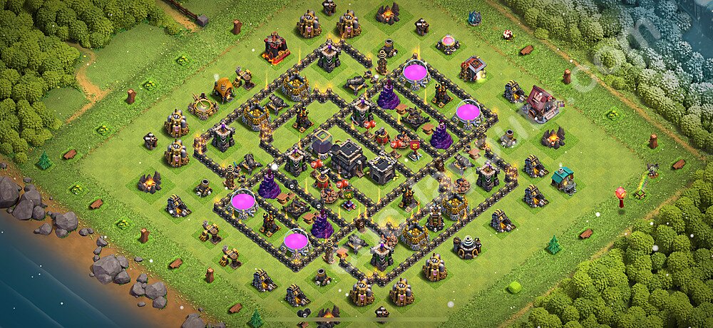 Die Anti Alles Base RH9 + Link, Hybrid 2025 - COC Rathaus 9 Kopieren Base - #255