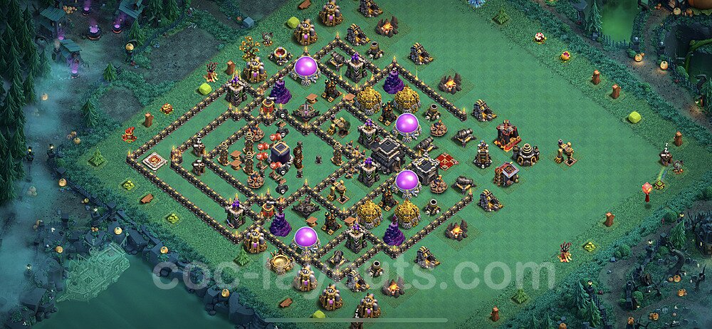 Full Upgrade TH9 Base Plan with Link, Hybrid, Copy Town Hall 9 Max Levels Design 2023, #84